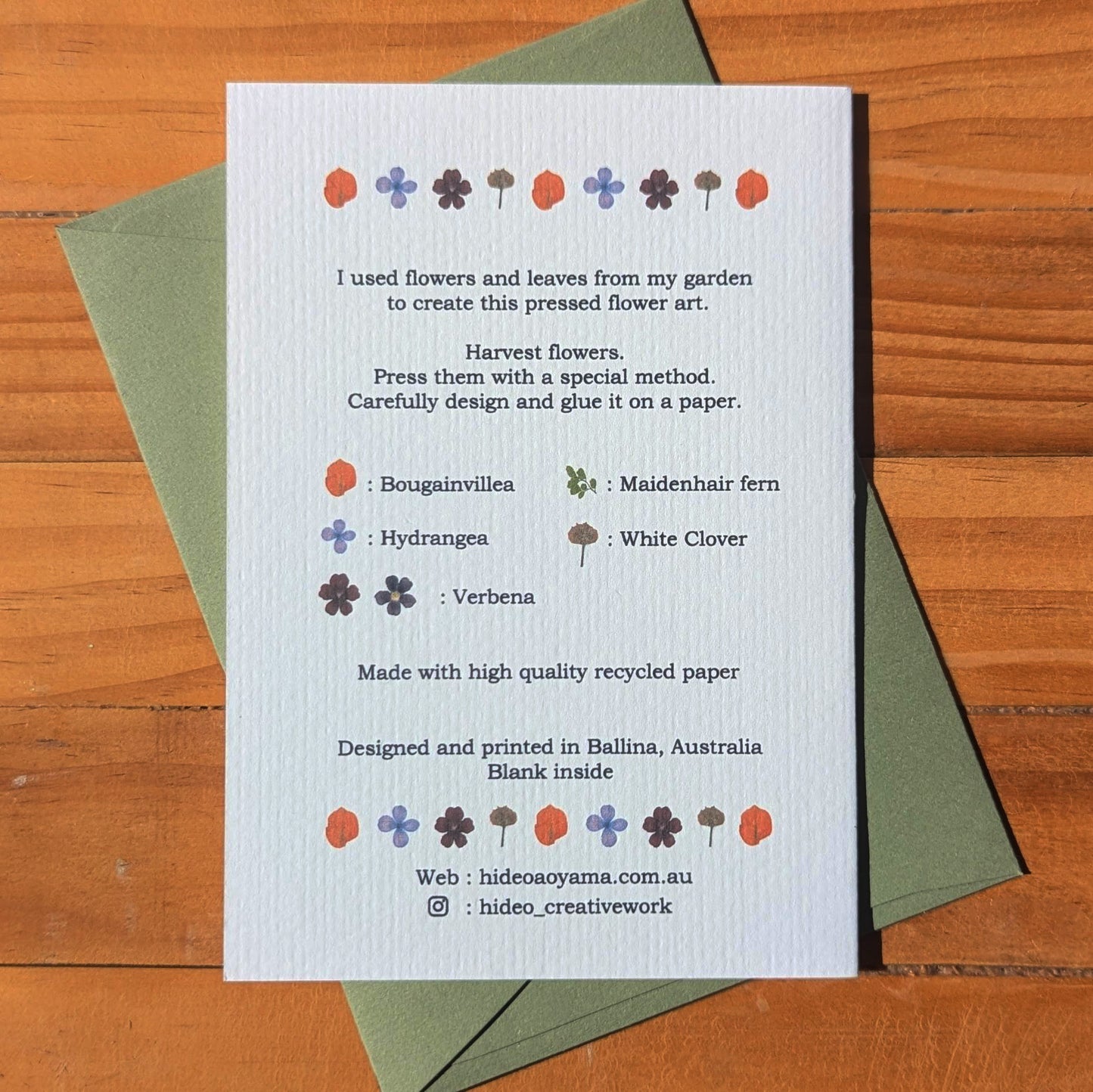 GARDEN FLOWER CARD