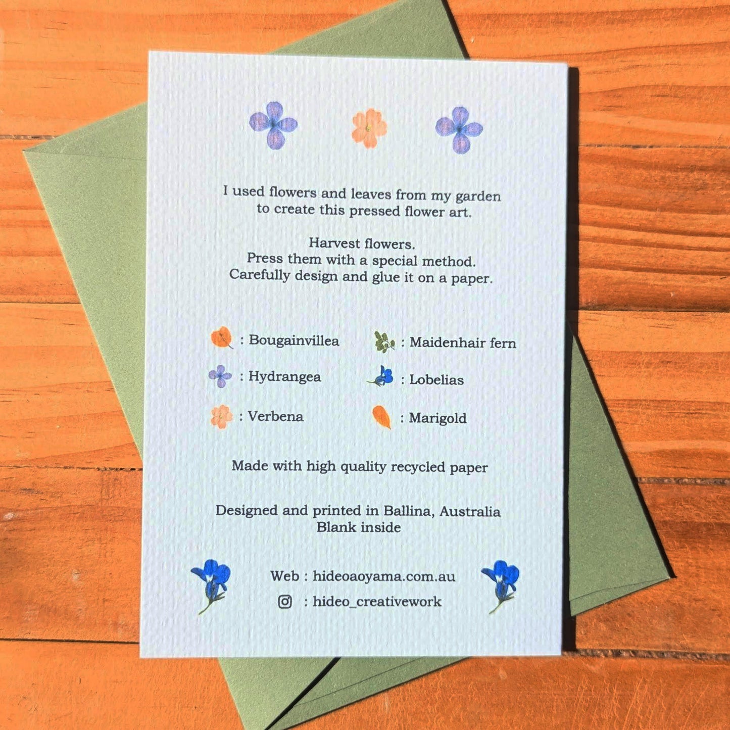 GARDEN FLOWER CARD