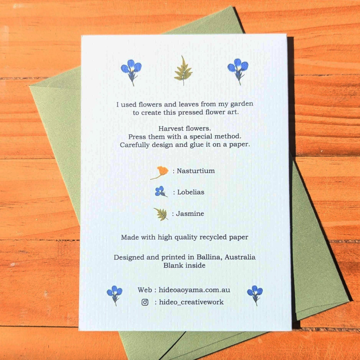 NASTURTIUM CARD
