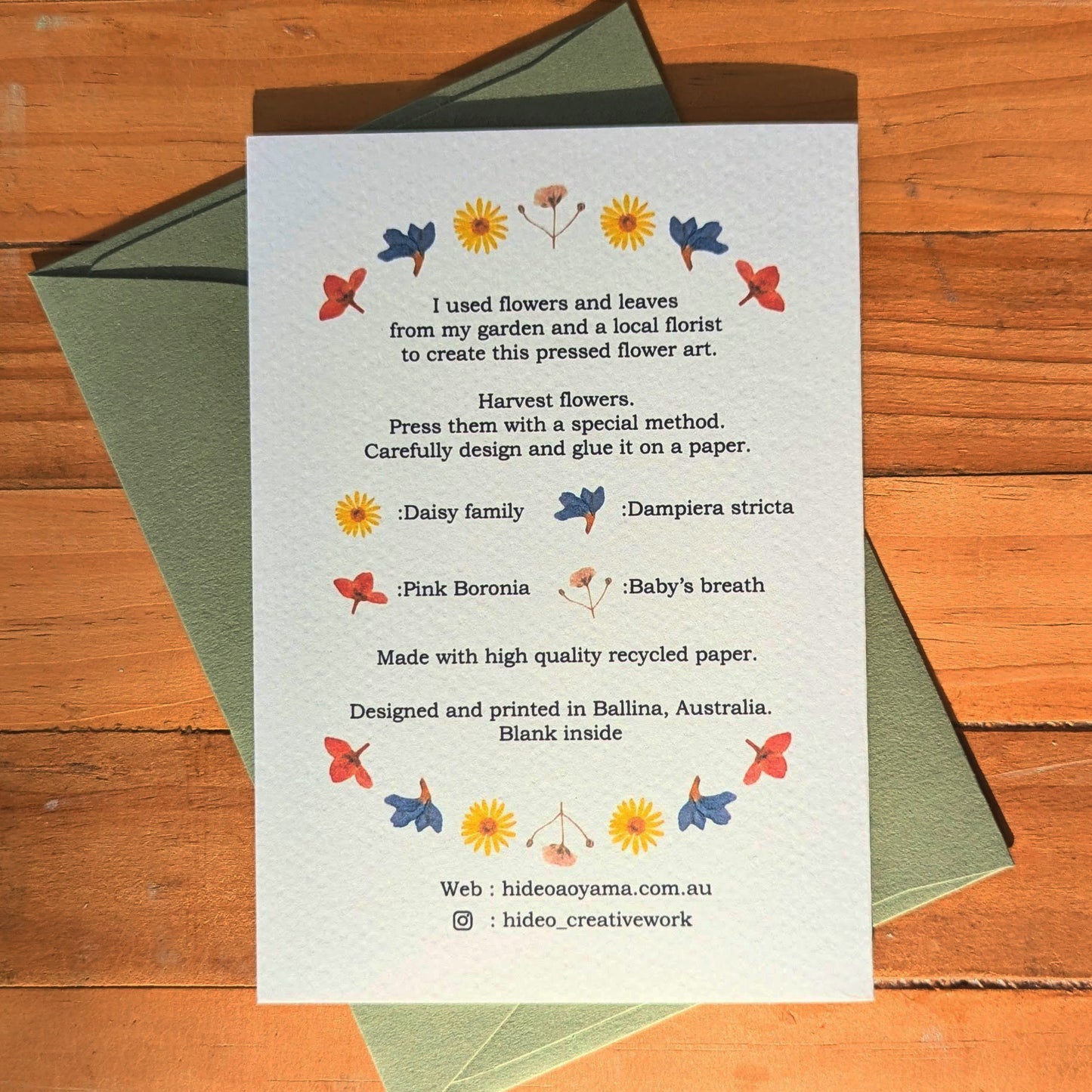 BUSH WALK CARD