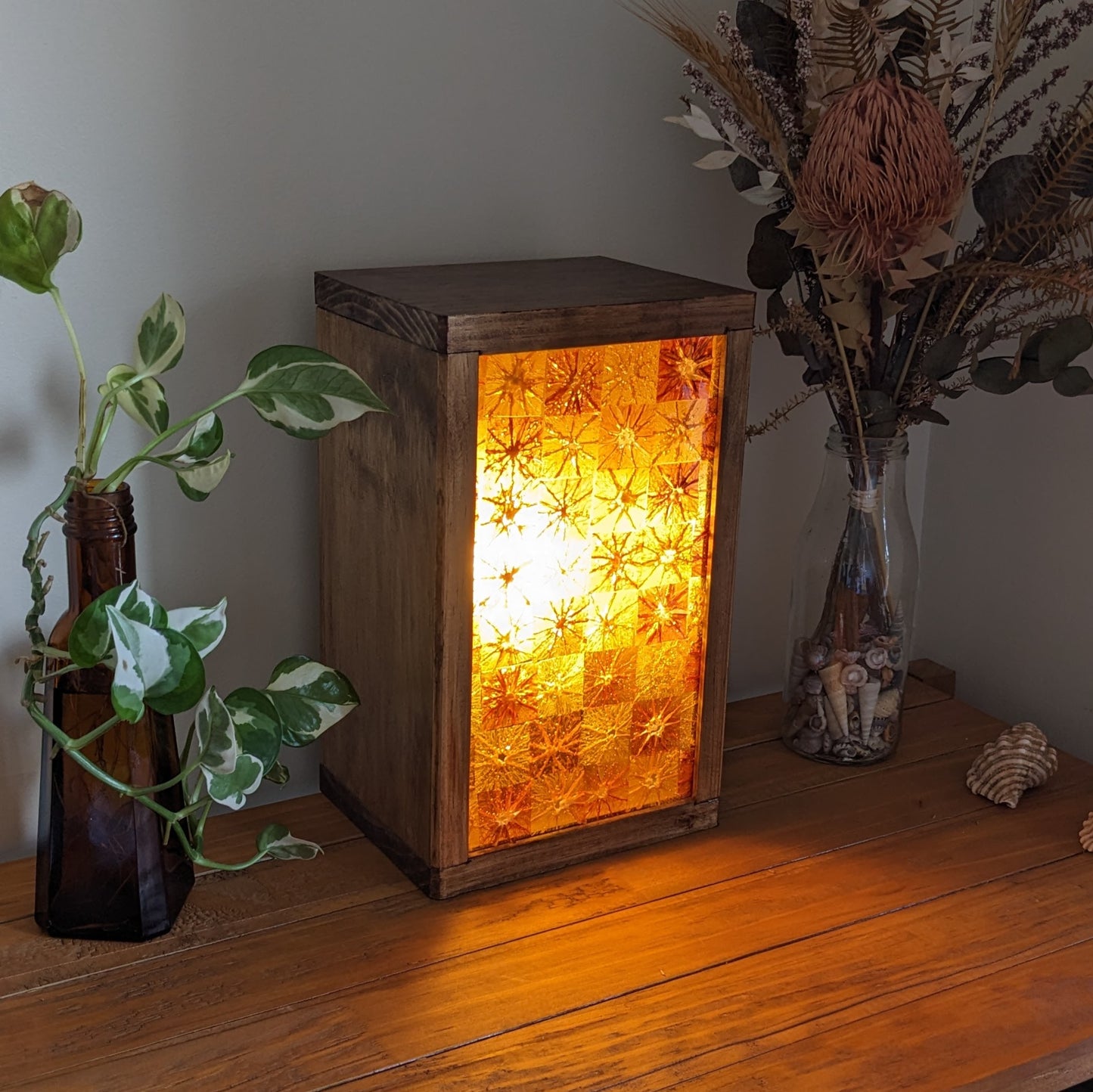 Mandarin Oranges and Pink Grapefruits Japanese Style Organic Light Lampshade
