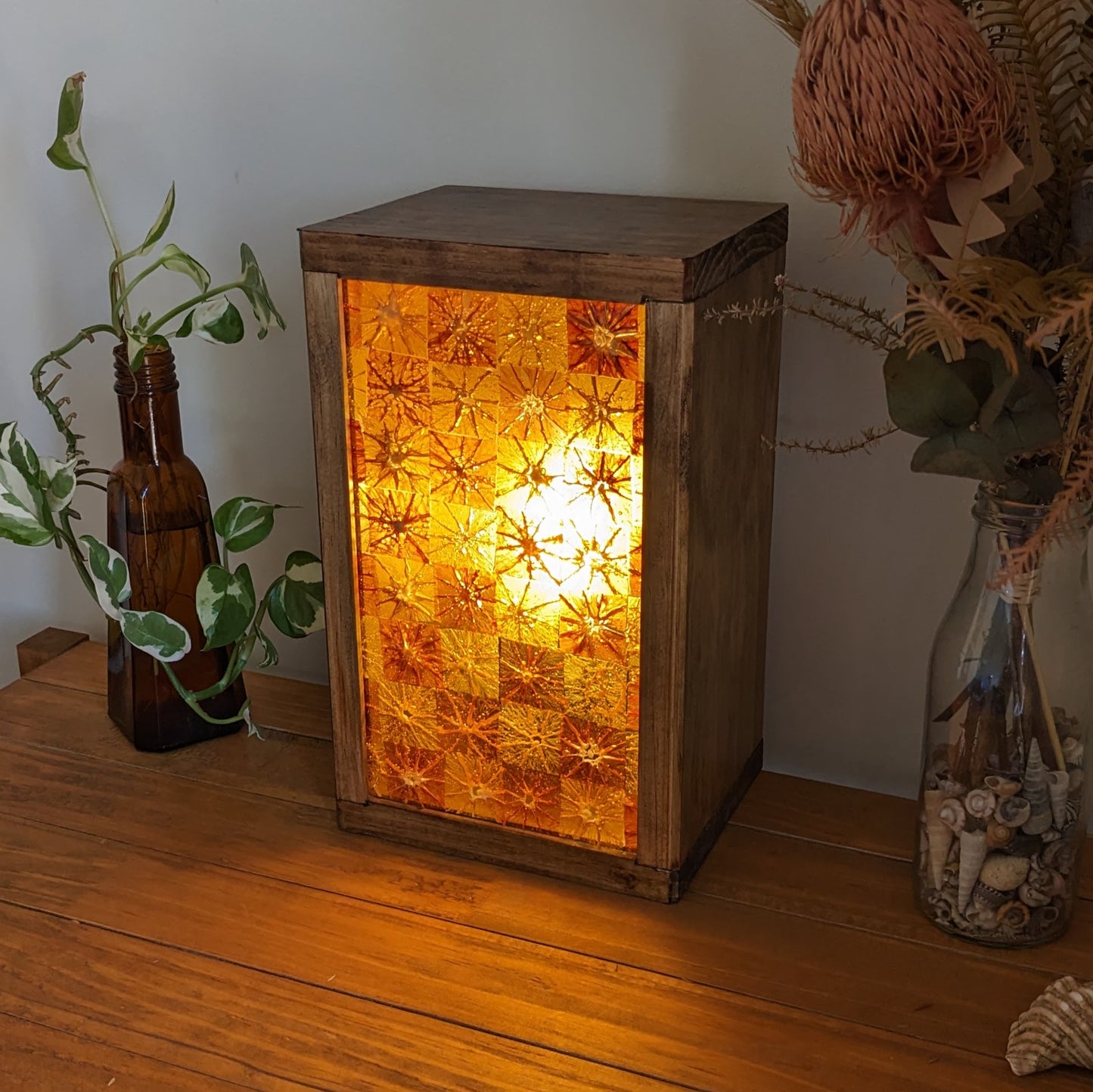 Mandarin Oranges and Pink Grapefruits Japanese Style Organic Light Lampshade