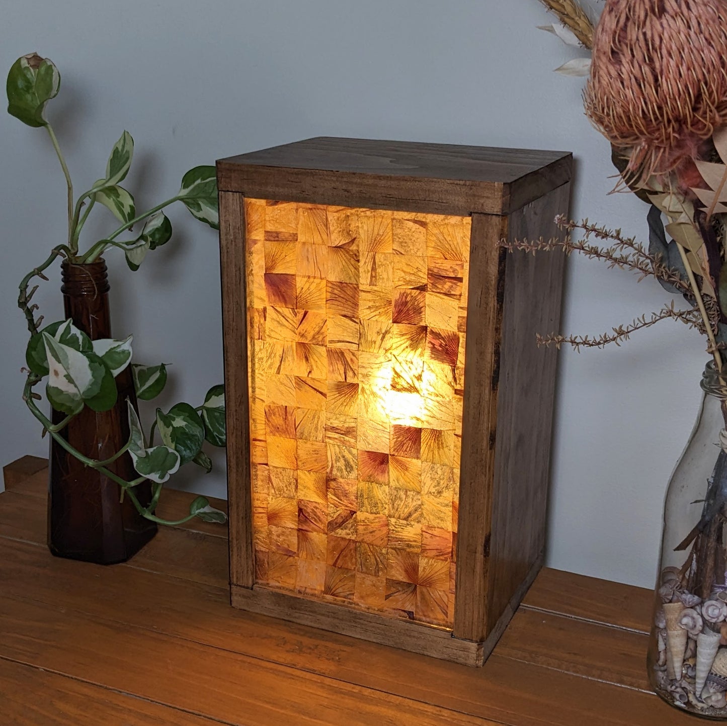 Hibiscus Japanese Style Organic Light Lampshade
