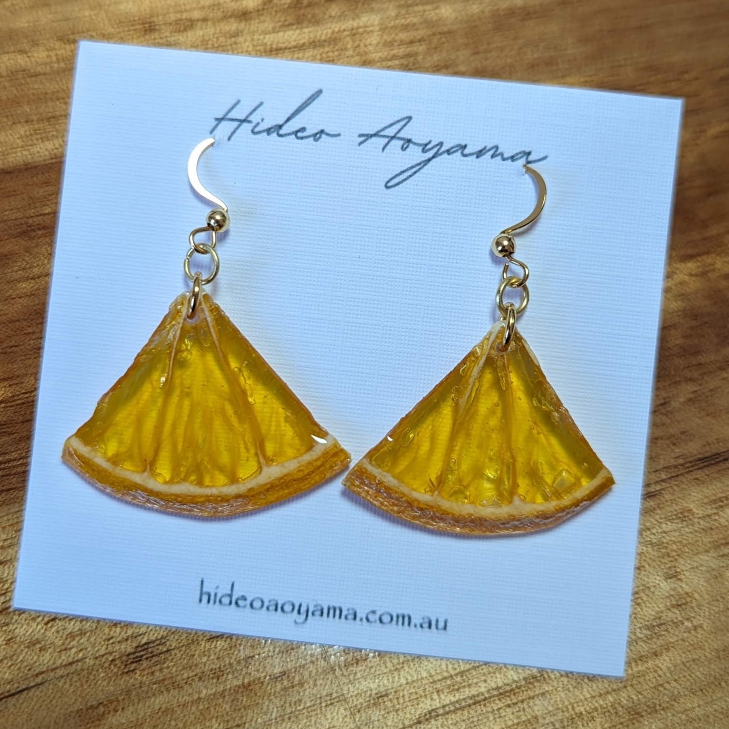 ( Real fruits jewelry ) Orange Earrings