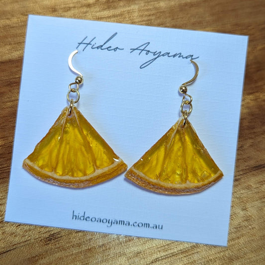 ( Real fruits jewelry ) Orange Earrings