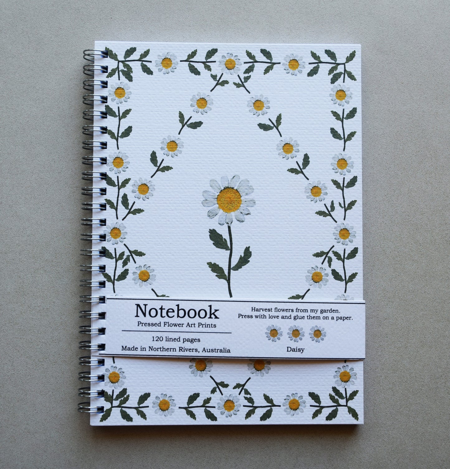 CHAMOMILE WHITE NOTEBOOK