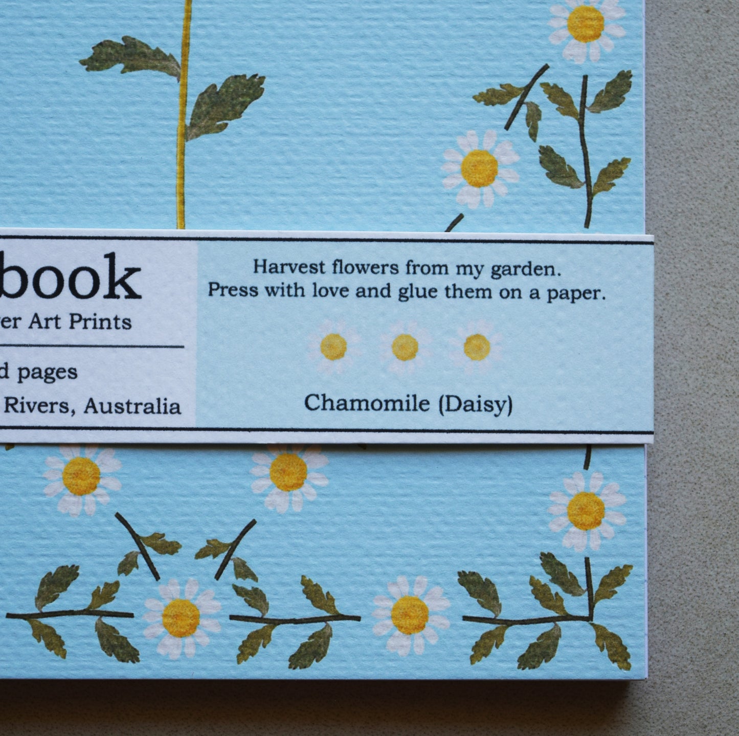 CHAMOMILE BLUE NOTEBOOK