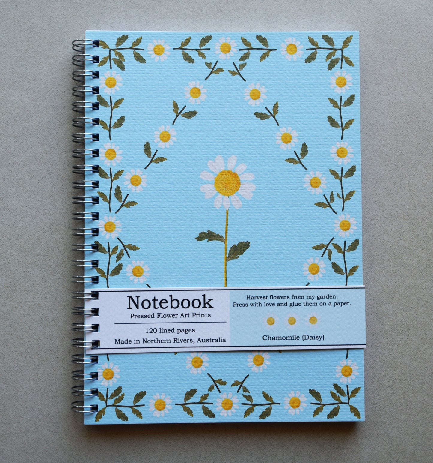 CHAMOMILE BLUE NOTEBOOK